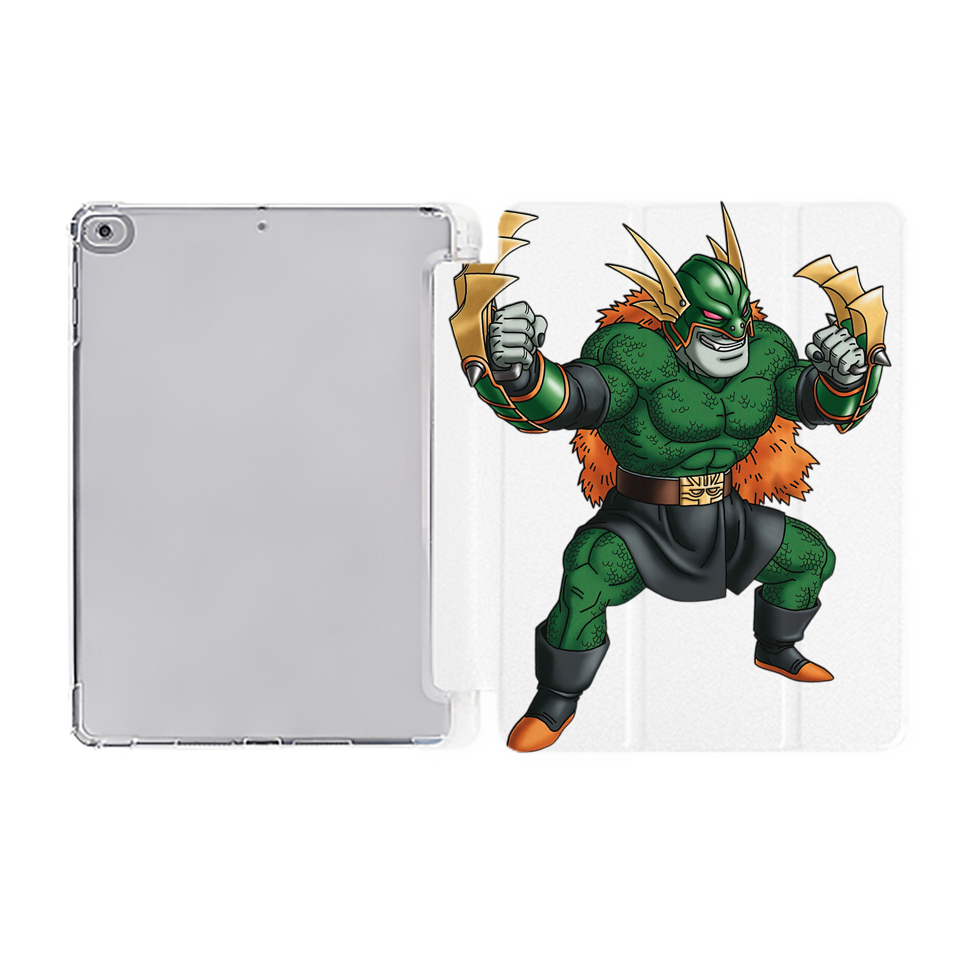 （画像用） ドラゴンクエスト Doragon Kuesuto Dragon Quest IPad ケース ペン収納付き 三つ折りスタンド PUレザー×シリコン 対応機種9.5/10.5/10.9インチ